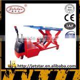 electric heavy duty 2.5 m pallet scissor lift platform truck