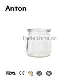 6oz Latest Design High Quality Small Glass Milk Bottles Glass Food Safety Emplty Milk Bottle Ransparent Round Glass Milk Bottle thumbnail-1