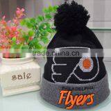 OEM Wholesale Custom Beanie 3D Embroidery Logo Pom Pom Beanie Hat/knitted Beanie Cross-stitch thumbnail-5