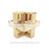 2015 Hot Sale Wooden IQ Intelligent Puzzle Magic Puzzle Kongming Lock Brain Teaser Model Number GAD1085 thumbnail-5