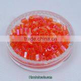 Wholesale Latest Popular Red Rainbow Glass Bugle Beads Trim In Bulk GSB-2RB03 thumbnail-1
