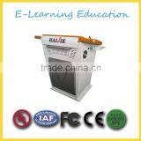 For classroom popular platfrom hot selling steel shape podium lectern