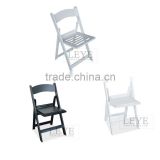 Factory Direct Elegant Resin Folding Chair Wholesale Price White Plastic Wedding Chairs for Rental Event