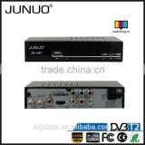 JUNUO Manufacture OEM Quality Full HD Strong Signal Tuner Mstar 7t01 Dvb t2 Digital tv Decoder Set Top Box Tanzania thumbnail-2