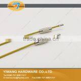 High Quality Yellow Stainless Steel Wire Keychain Cable Key Ring thumbnail-2