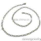 3.8mm Egg Pearl Style 316l Stainless Steel Neck Chains