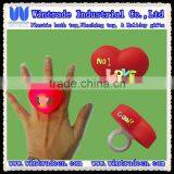 Custom Logo Pvc Heart Ring
