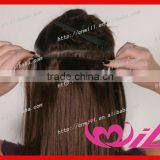 Fashion Human Hair Clip in Extensions Virgin Brazilian Clip in Human Hair Extensions