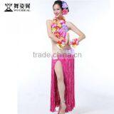 Wuchieal Sexy Hawaii Hula Skirt Costume, Belly Dance Costume in Festival Ceremony thumbnail-2