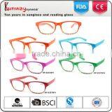 Wholesale gradient colorful fashion new design cheap woman reading glasses