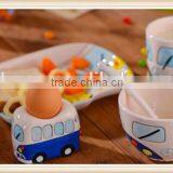 Ceramic London Bus Children Dinner Set for Baby Gift thumbnail-4