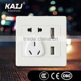 Wall Mounted Nose Socket With 2 Usb Port