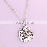 New Arrival Antique Sliver Plated BASEBALL SOFTBALL GLOVE Jewellery Charm Necklace
