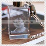 3d Laser Crystal Photo Keychain For Memory thumbnail-1