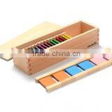 Premium montessori classroom educational material for wooden color tablets(2nd box)