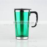 CE/EU Certification Mug Plastic Material Coffee Mug With Handle&lid Non-spill Travel Mug thumbnail-2