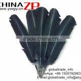 ZPDECOR High Quality Plume Beautiful Decorative Dyed Grey Solid Color Turkey Feathers for Sale thumbnail-2