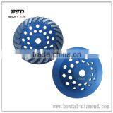 7" Spiral Turbo Diamond Grinding Cup Wheel for Concrete 24 Seg - 7/8"-5/8" Arbor thumbnail-3