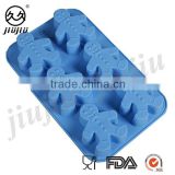Christams snowman shape silicone ice cube tray/baking mold