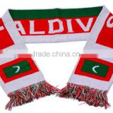 Customed design acrylic football fan scarf