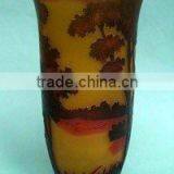 Elegant And Exquisite Galle Glass Vase thumbnail-1