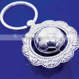 Metal Alloy Oil Drip Football Pendant Chain Keychain /Keyring