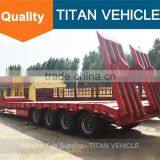 TITAN 4 axle100 tons low bed trailer for sale , 4 axle low bed trailer , 4 axles lowbed semi trailer