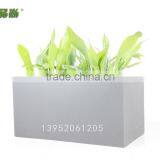 Matt Black Rectangle Wholesale Price FRP Flower Pots thumbnail-4