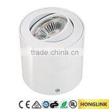 Adjustable White Die-Cast Aluminum GU10 5W LED Ceiling Mount Light