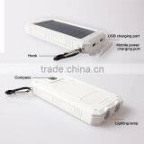 Outdoor Survival Waterproof Solar Mobile Power Bank Charger With Hook 10000mah thumbnail-6