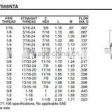 968 Male Connector,Air Brake Fittings for Nylon Tube,Brass Valve thumbnail-4