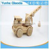 Puzzles Big Crane Car 3D Woodcraft Kit Assemble Paint DIY Toys for Kids Adults the Best Birthday Gift thumbnail-4