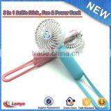 2016 Hot Selling Mini Rechargeable Portable USB Mini Fan Selfie Stick With Power Bank 2200mAh thumbnail-1