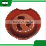 Travel Portable Colorful Plastic Anti Choke Food Dog Cat Slowing Eating Pet Bowl thumbnail-5