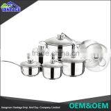 Hot Sale High Quality Cooking Microwave Cookware Stock Cooking Pot Sets