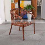 Flash Furniture Round Glass Rattan Table and 4 Rattan Stack Chairs thumbnail-2
