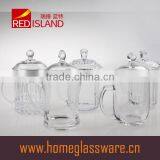 New Set Of 300ml Coffee Cappuccino Tea Cafe Latte Mugs Glasses Cups Lid thumbnail-2
