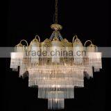 Rococo Style Crystal Bronze Chandelier/ Home Decor Retro Brass Pendant Lamp/ Luxury New Design Ceiling Lamp thumbnail-6