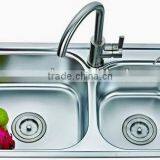 7540 Stainless Steel Double Bowl Kitchen Sink thumbnail-1