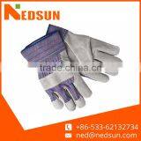 Construction Leather Full Palm Working Safety Gloves thumbnail-1