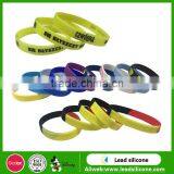 Cheap Customized Logo Personalised Silicone Bracelets thumbnail-1