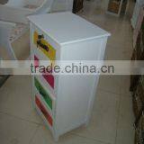 Wooden Cabinet With 3drawers/colorful Wooden Storage Cabinet/wooden Chest thumbnail-5