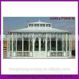 Outdoor White Garden Steel and Glass Houses thumbnail-3