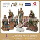 8 Inch Home Decoration Religious Items Jesus Birth Christmas Crib Nativity Set Statues thumbnail-3