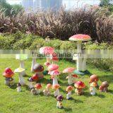 Garden Ornaments Fiberglass Decorative Garden Mushroom Sculpture thumbnail-6