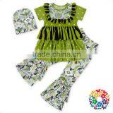 Short Sleeve Ruffle Shirts and Pants Baby Boutique Remake Outfits Wholesale Girl Boutique Clothes thumbnail-2