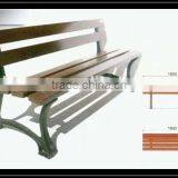 Outdoor Wooden Bench, Wood Park Bench, Cast Iron and Wood Garden Bench thumbnail-1