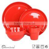 Glossy Red Glazed Dinner Plate High Quality Stoneware Plate thumbnail-6