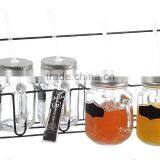 500ml 16oz Mason Jar With Handle and Straw thumbnail-5