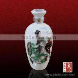 Chinese Porcealin Green Glazed Cheap Clay Wine Bottle for 2015 New Year thumbnail-1